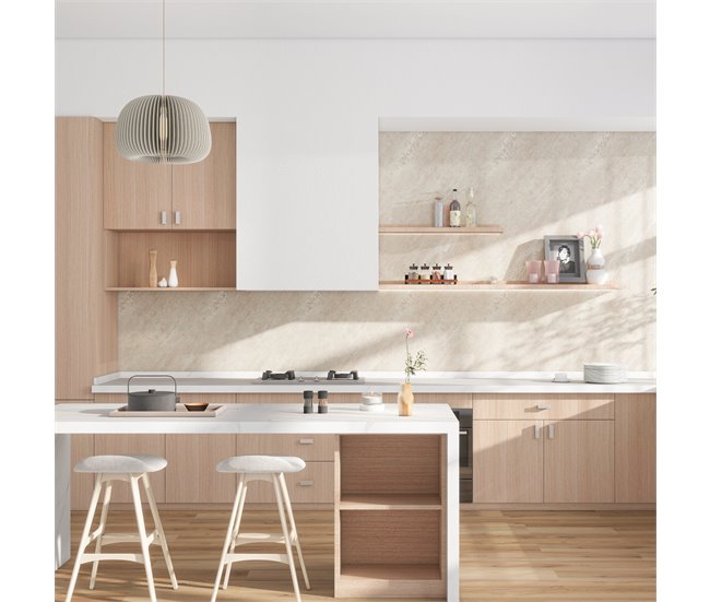 Revestimento de parede Bladel 4 painéis PVC Creme