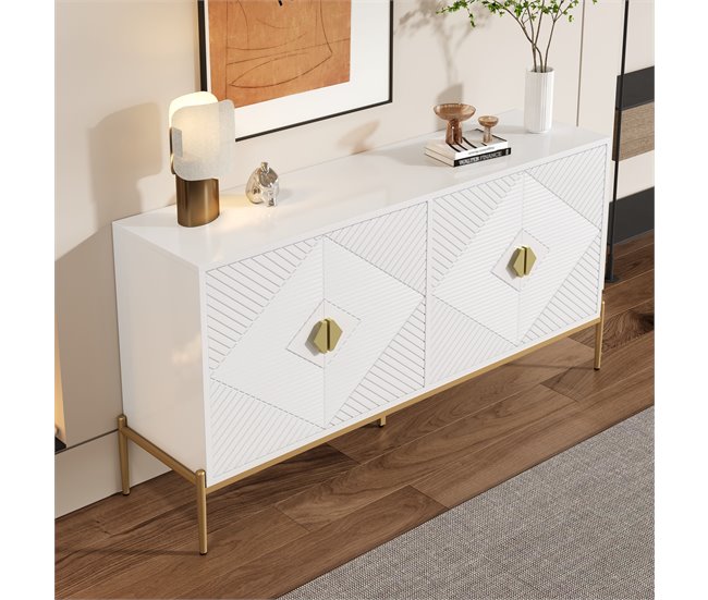 Aparador com 4 portas 162 Branco