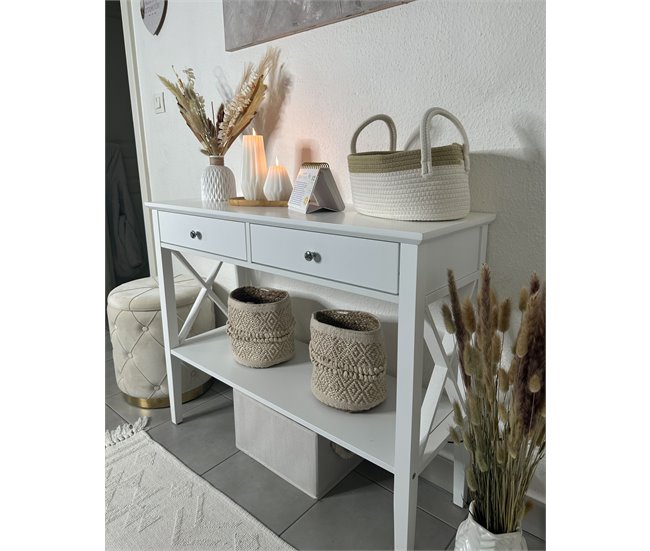Beliani Jarro decorativo XANTHOS Branco