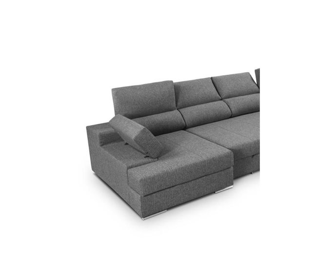 Sofá de canto com cama BARI Antracite