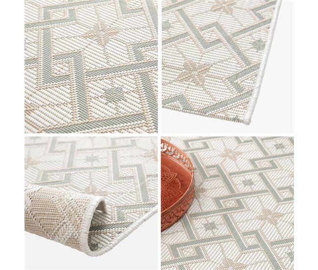 Tapete interior/exterior vintage Angie 230x160 Creme