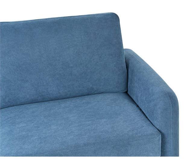 Beliani Sofá-cama Poliéster Azul