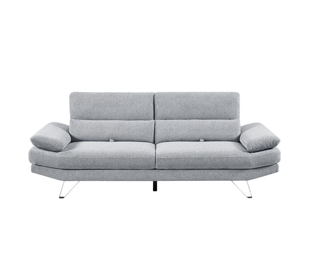 Sofá de 3 lugares MARTIN cinzento claro Cinza Claro