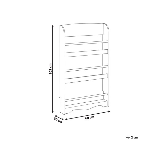 Beliani Estante LILOET 60 Branco