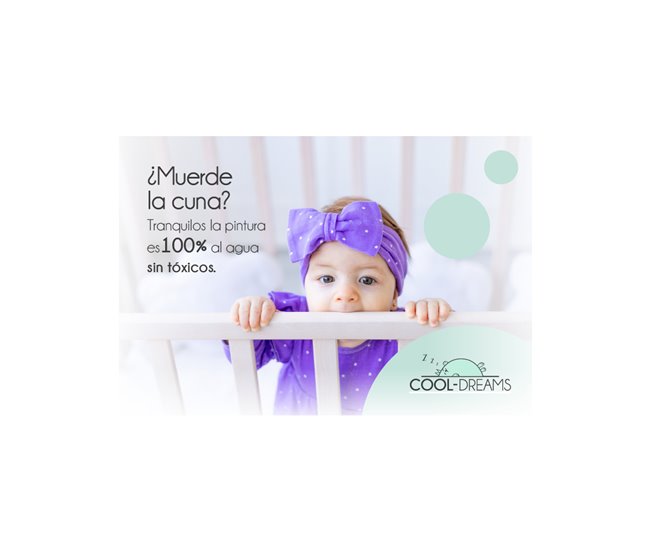 Berço Sakura convertível em cama e com colchão Morfeo Branco