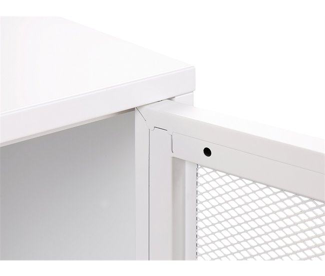 Beliani Mesinha de cabeceira OSSETT 45 Branco