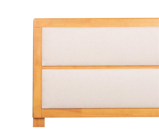 Beliani Cama com estrado MDF POISSY 187x202 Castanho Claro