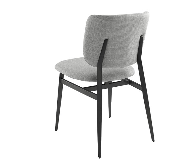 ANGEL CERDA Cadeira em tecido cinzento claro Cinza