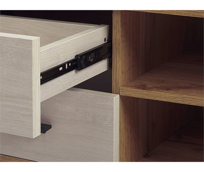 Beliani Mesa de TV FORESTER 120 Castanho