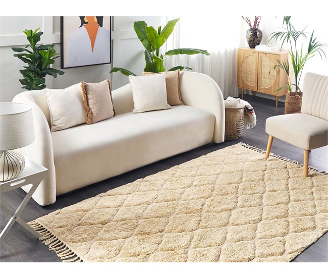 Beliani Pelos curtos SANLIURFA 160x230 Areia