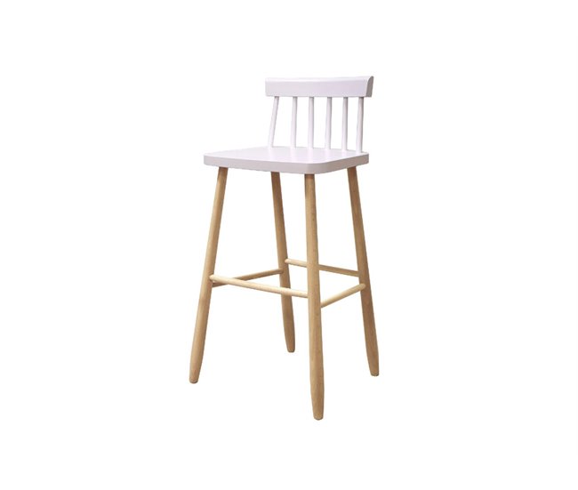 Banco fixo WOODEN ITZIAR Branco