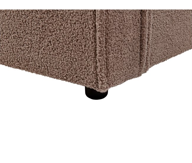 Beliani Cama com estrado Bouclé LINARDS 210x242 Branco