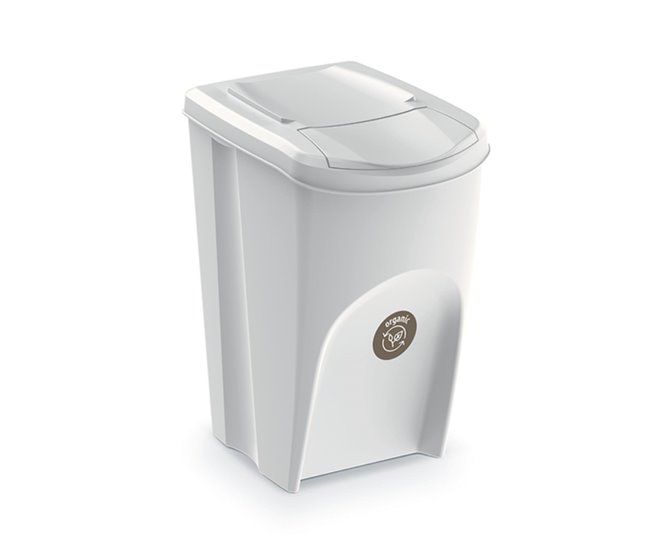 WELL HOME Conjunto de 4 lixeiras-lixeira 35L Branco