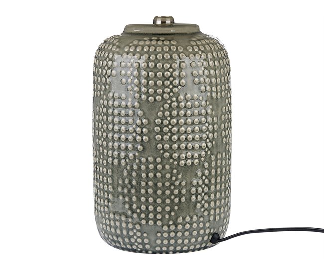 Beliani Candeeiro de mesa MUSSEL Branco/ Bege