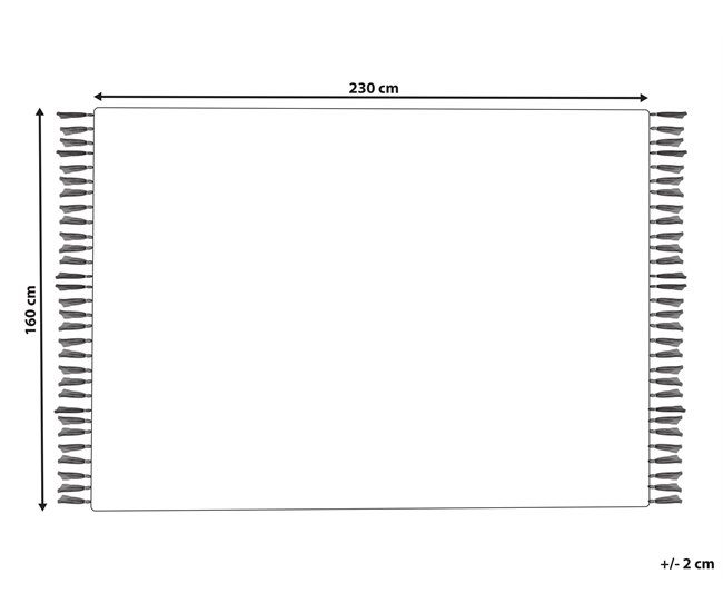 Beliani Pelos curtos NIKSAR 160x230 Multicor