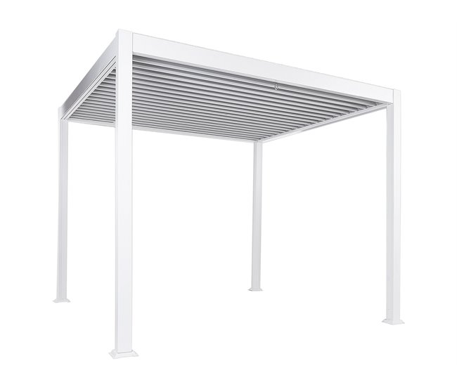 Beliani Pérgola de jardim FORNOLI 310x310 Branco