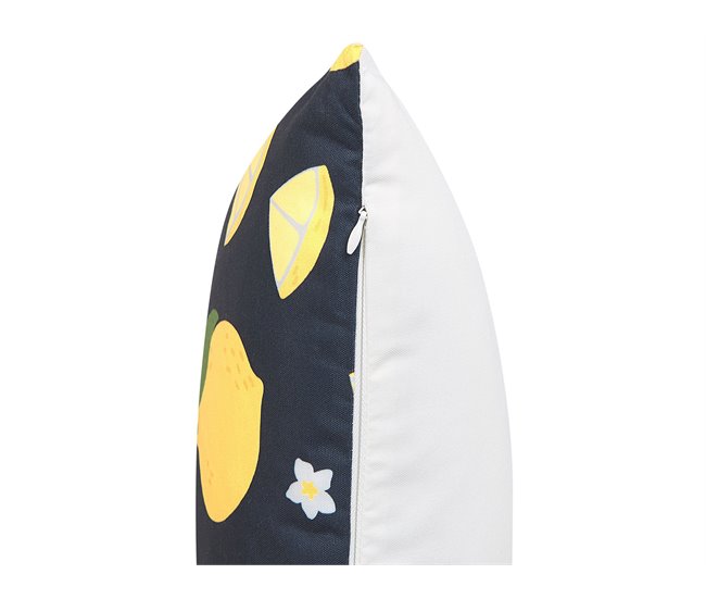 Beliani Almofada decorativa ORCHID Preto