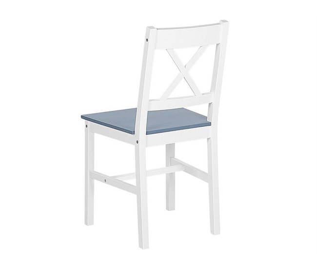 Beliani Conjunto de comedor MOANA Branco