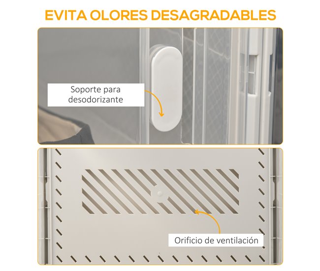 Armário Modular PP HOMCOM, casa - móveis de armazenamento 28 Branco