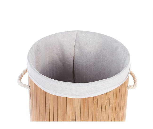 Beliani Cesto de roupa SANNAR Castanho