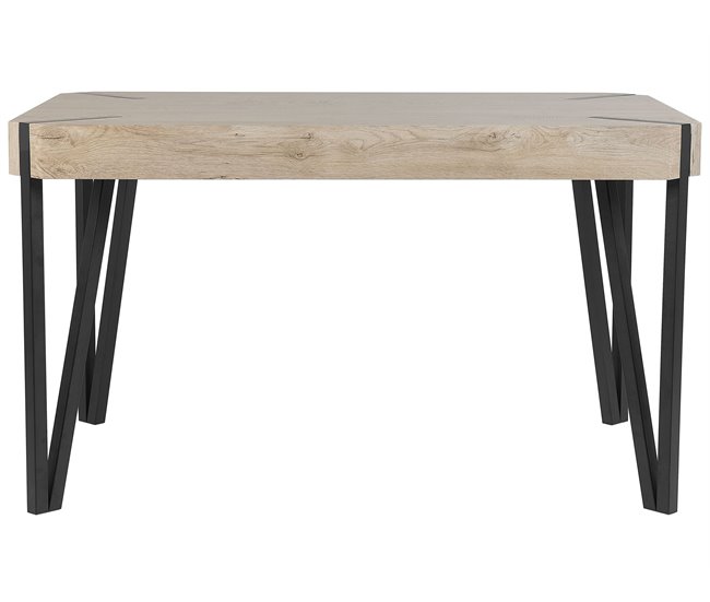 Beliani Mesa de jantar CAMBELL 80x130 Castanho
