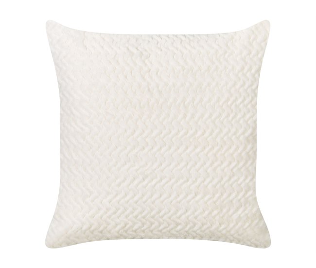 Beliani Almofada decorativa SURMI Creme
