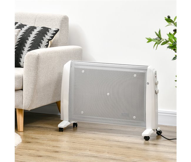 Aquecedor Elétrico HOMCOM 820-296V90WT Branco