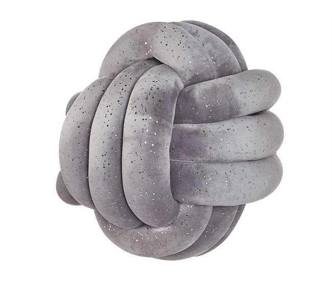 Beliani Almofada decorativa MALNI 30x30 Cinza