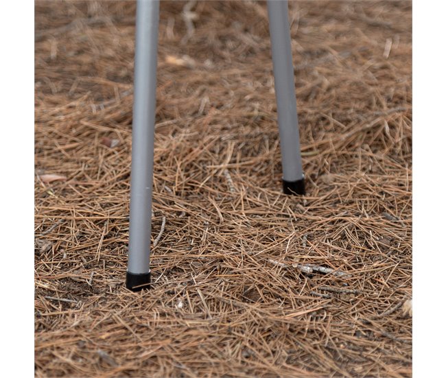 Aktive Churrasqueira a carvão de aço com pernas fixas Preto