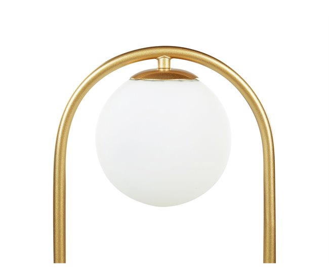 Beliani Candeeiro de mesa YANKEE Dourado