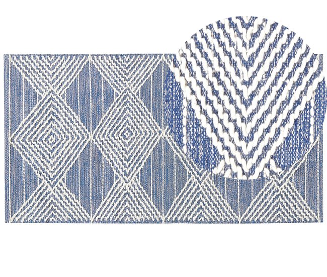 Beliani Pelos curtos DATCA 80x150 Azul