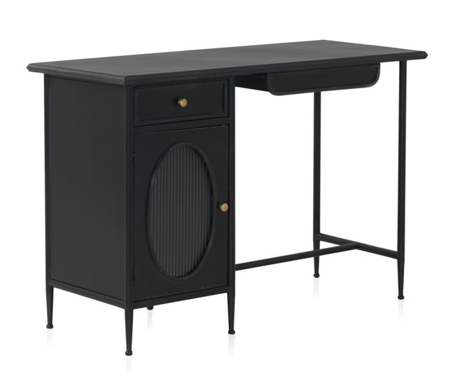 Mesa Com Estrutura De Metal Preto