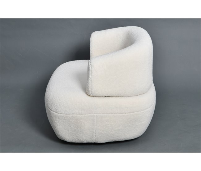 Cadeirão IVORY decorativo cor branca Branco