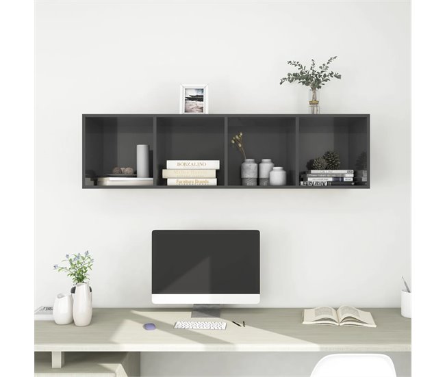 Armário de parede para TV DREAM SPACE 37 Cinza