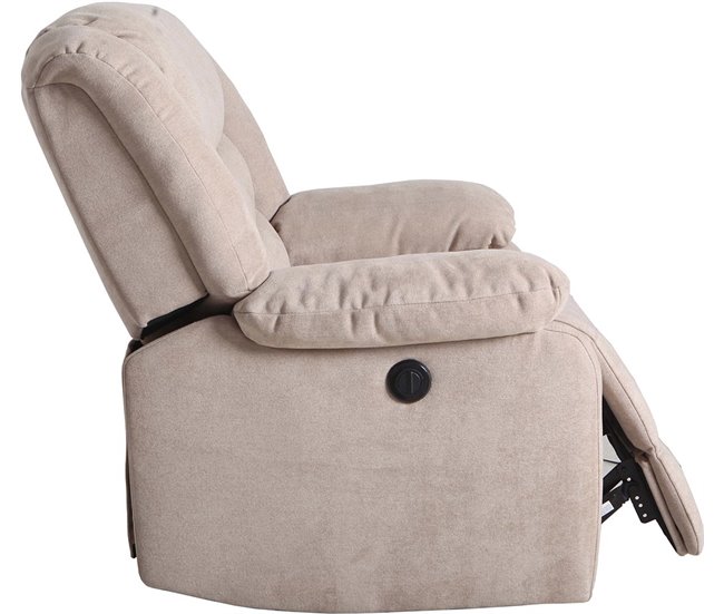 Poltrona CHEF2 relax em tecido Vison