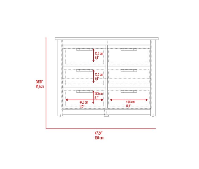 Bolsa de estudos dupla com 6 gavetas Preto