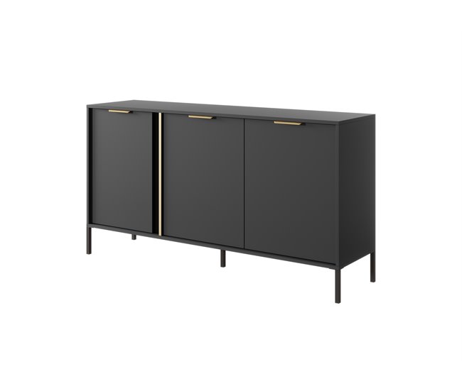 Aparador LARS 153 3D2S 40 Preto