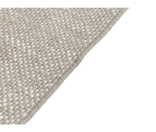 Beliani Entrelaçado TEKELER 80x150 Cinza Claro