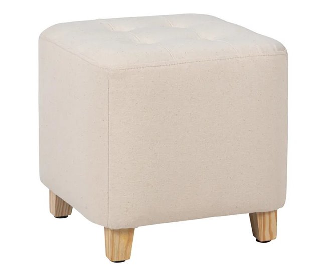 Puff CHARME 35x35 cm tecido algodão sortido Multicor