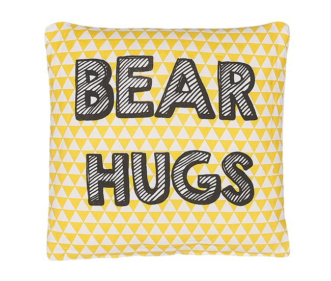 Beliani Almofada decorativa RADZKOT 40x40 Amarelo