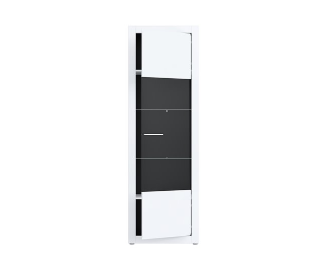 Vitrine alta branco brilhante LIVING Branco Brillo