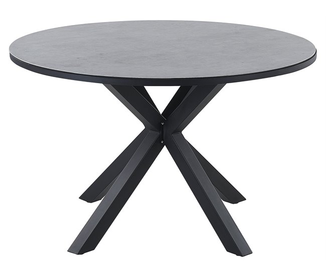 Beliani Conjunto de refeição MALETTO/GROSSETO Preto / Cinza