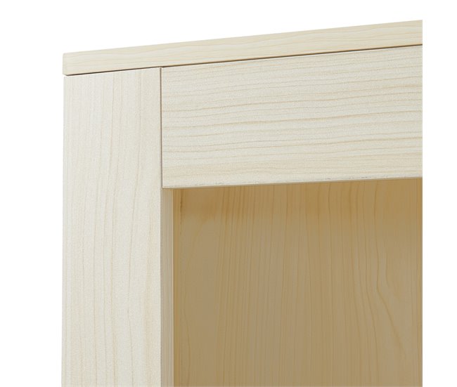 Prateleira de canto Eura com portas de aglomerado [en.casa] Carvalho
