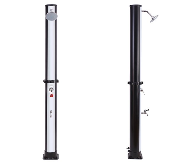 Chuveiro solar FIDGI Branco/ Preto