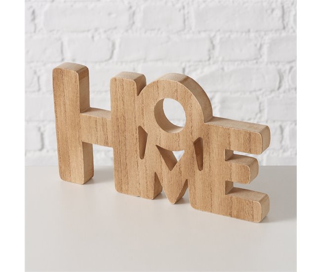 Figura HOME/LOVE sortida da marca BOLTZE Madeira
