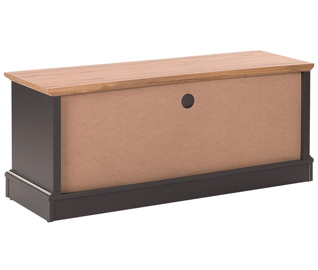 Beliani Mesa de TV GARET 120 Cinza Escuro
