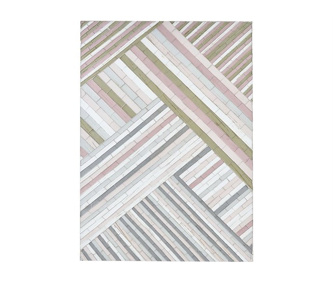 Beliani Decoración de pared TEMBESI Rosa Talco