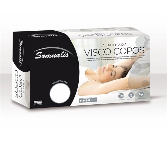 Almofada viscoelástica VISCOSOMNALIS medida 60cm Branco
