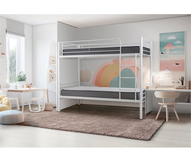 Beliche Duplo Metal 90cm 98x201 Branco