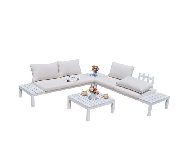 Conjunto exterior jardim alcocebre 2 sofás e 2 mesas